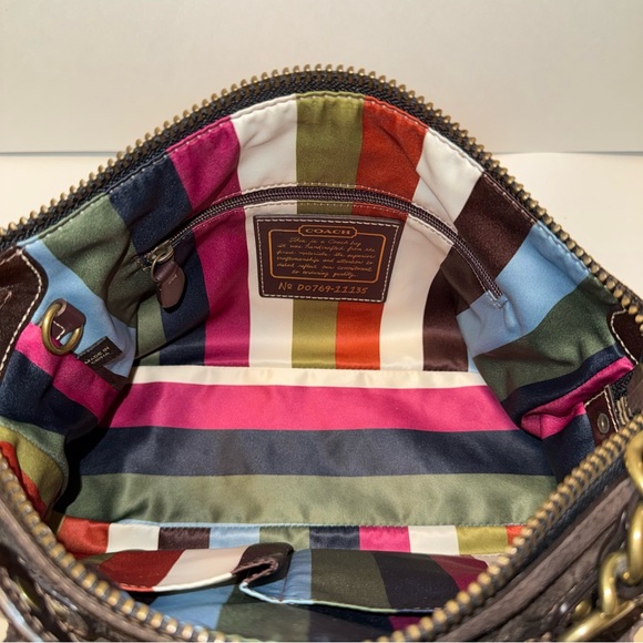 🤎RARE NEW COACH LEGACY SIGNATURE EMBOSSED SUEDE SHOULDER BAG 65TH ANNIVERSARY🤎 - Picture 5 of 13